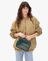 Mirabel in Deep Pine Embossed Croco