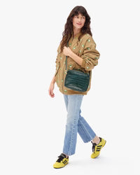 Mirabel in Deep Pine Embossed Croco