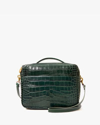 Mirabel in Deep Pine Embossed Croco