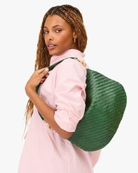 Moyen Messenger  in Evergreen Woven Zig-Zag