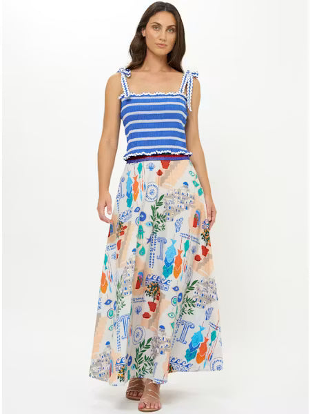 Swing Skirt - CorfuBlue