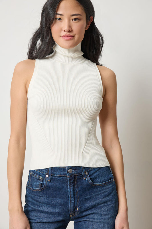 Rib Turtle Neck Shell