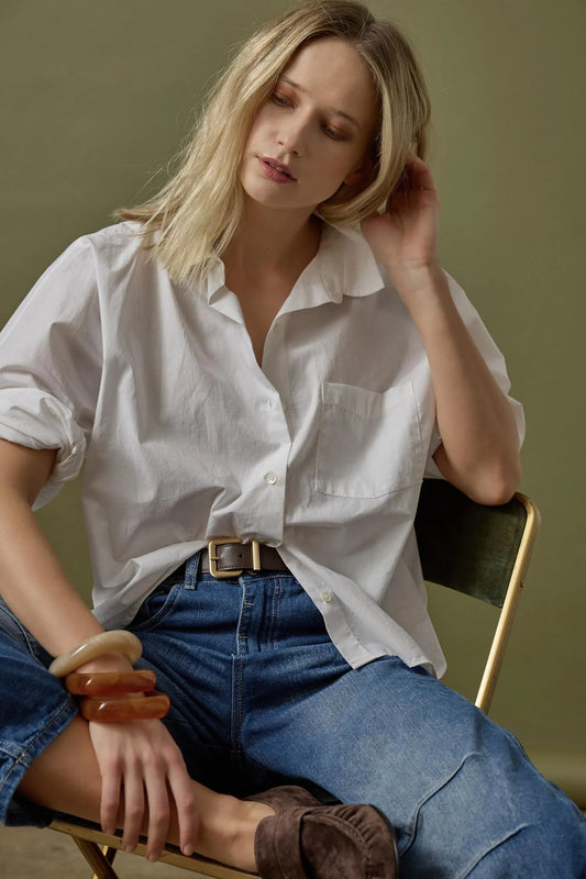 Dolman Sleeve Button Down