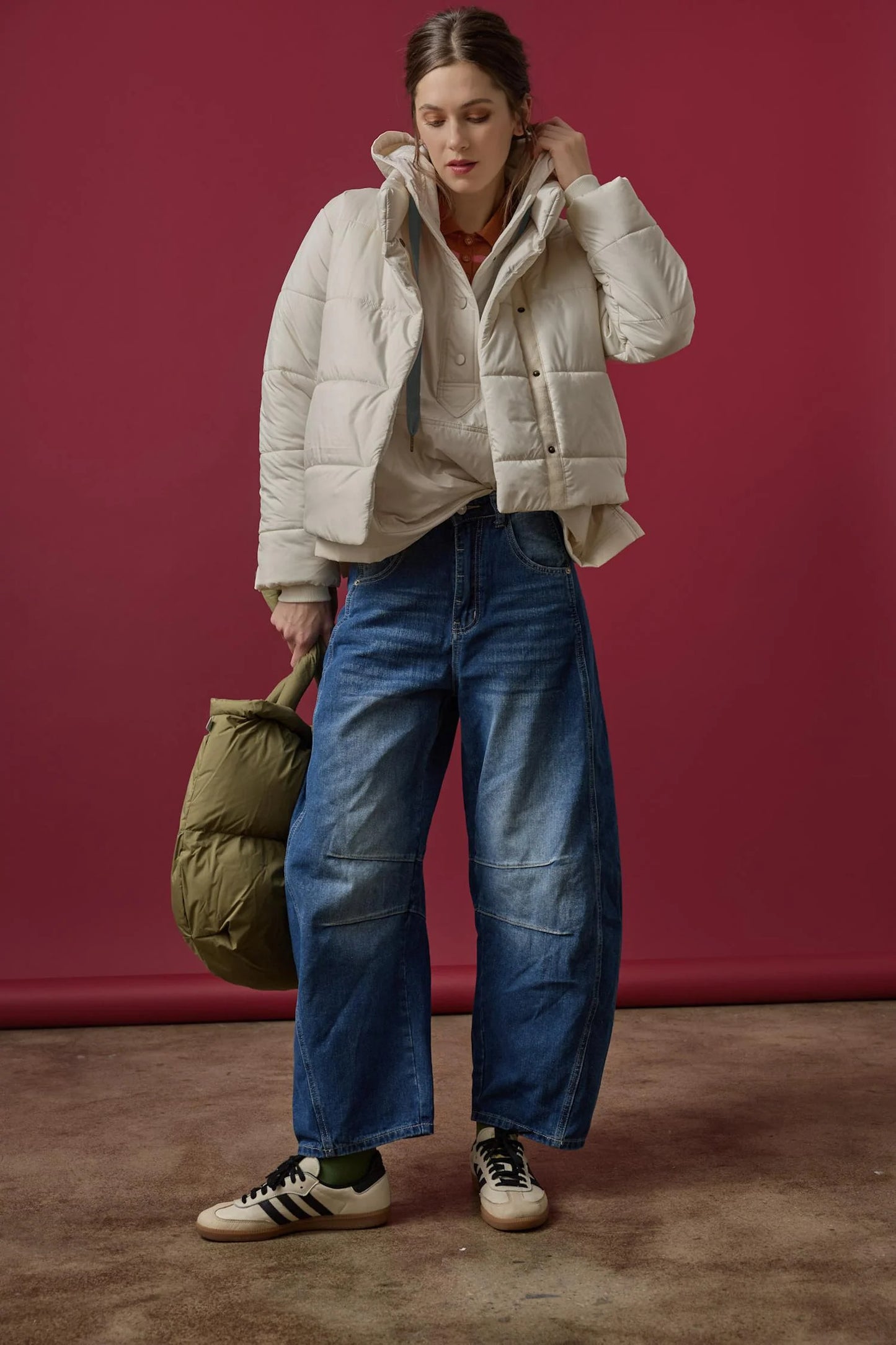 KNIT CUFF JACKET