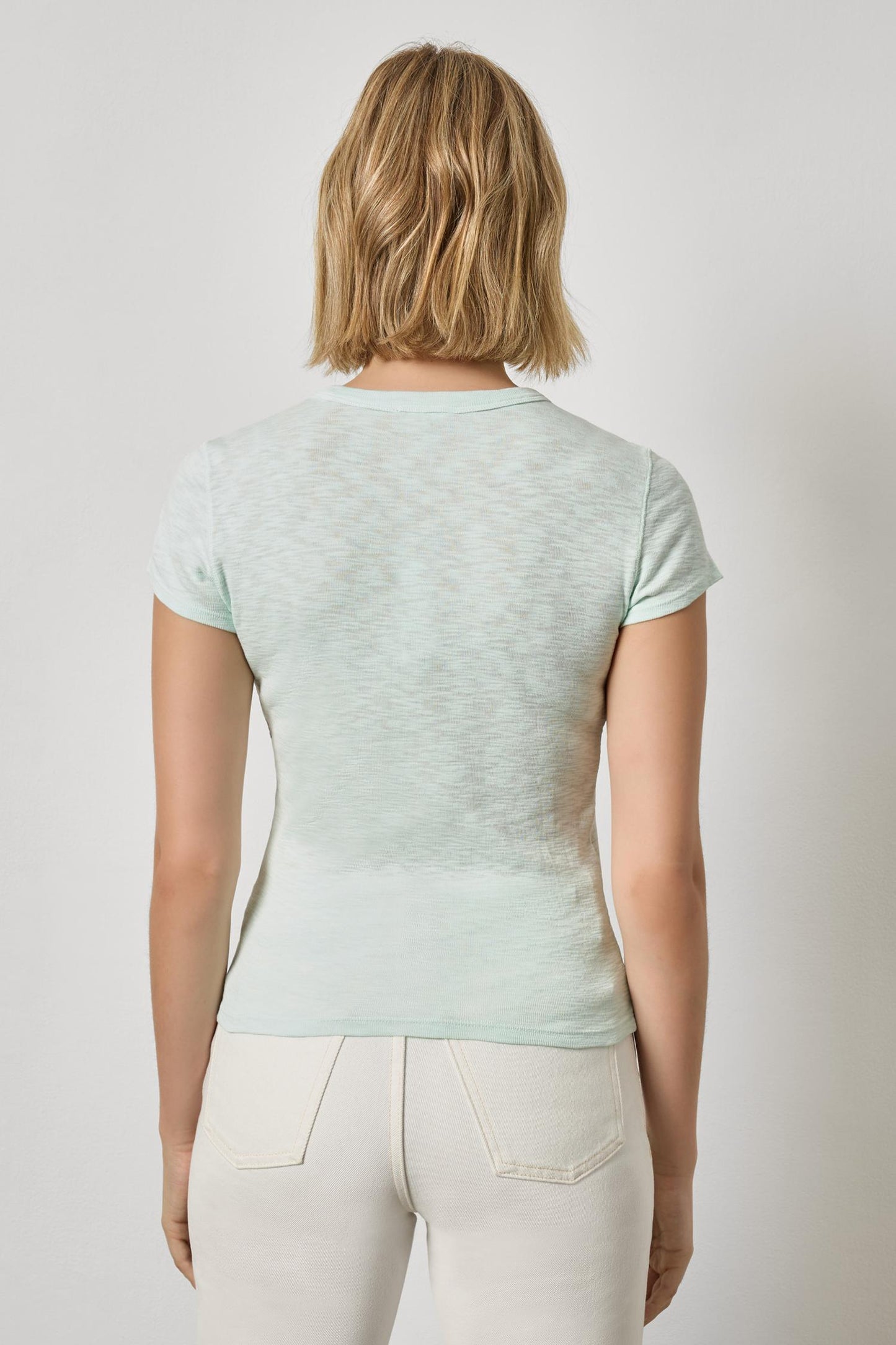 Ribbed Slub Crewneck Tee