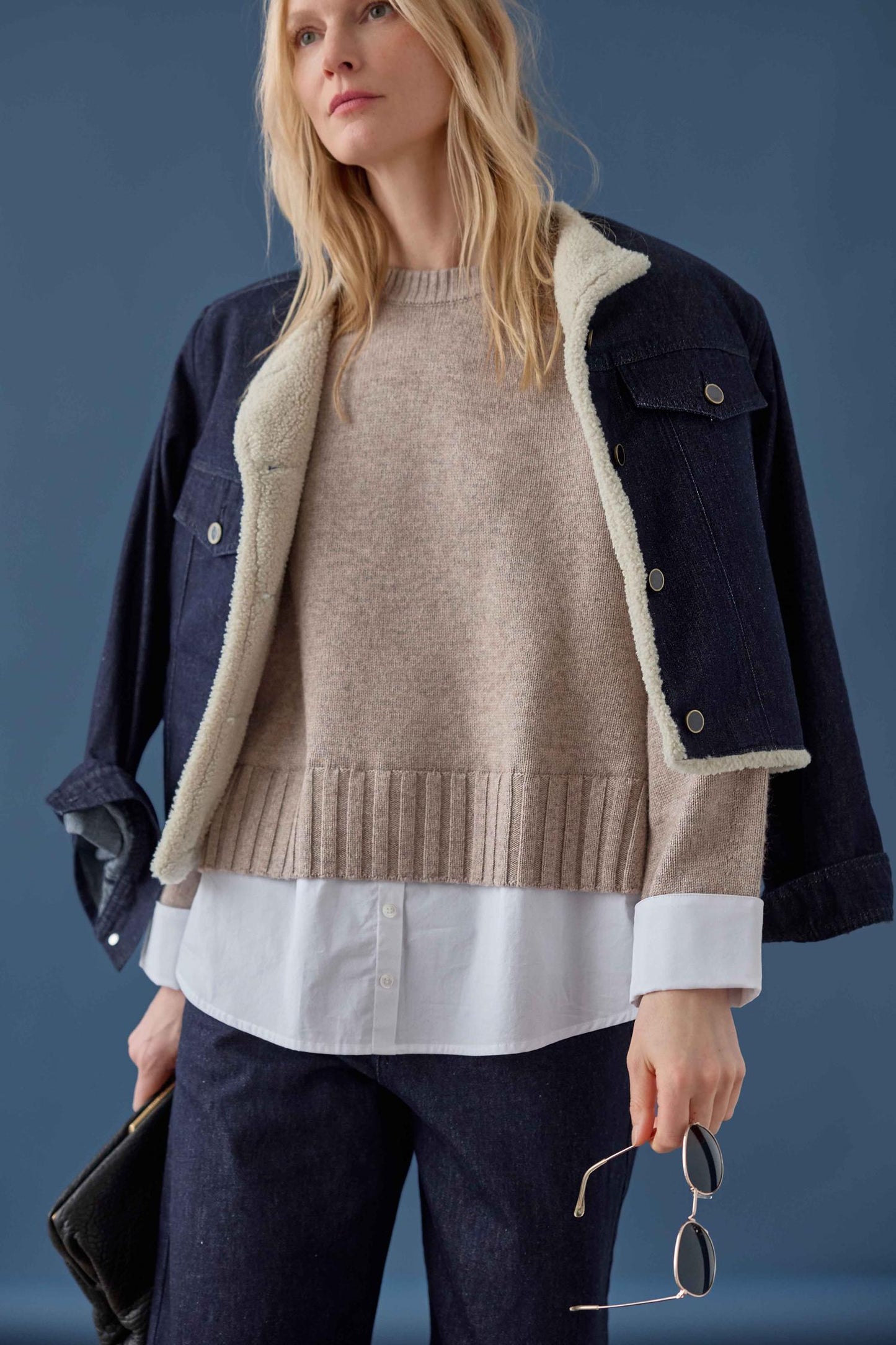Sherpa Lined Jean Jacket