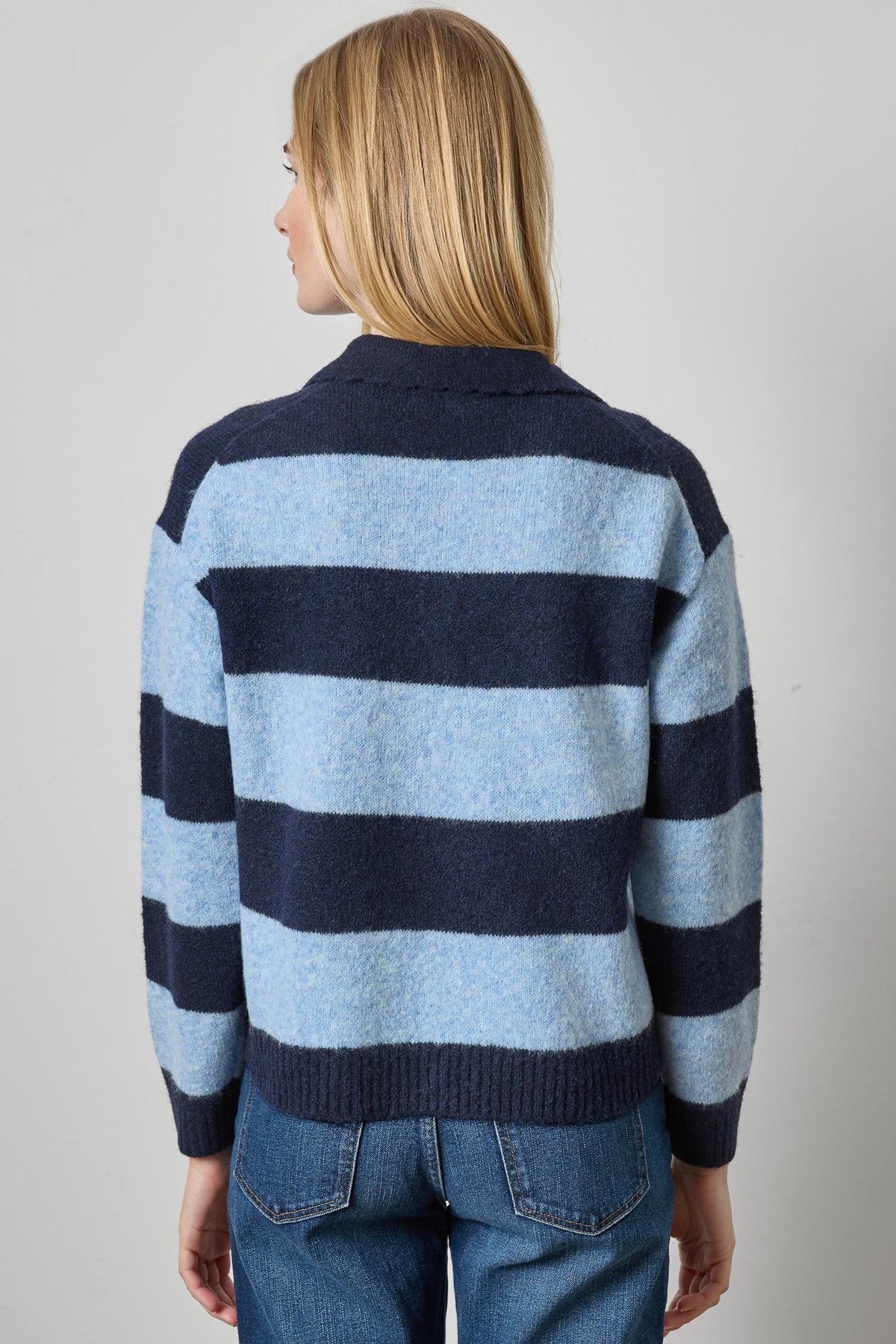 Striped Polo Sweater