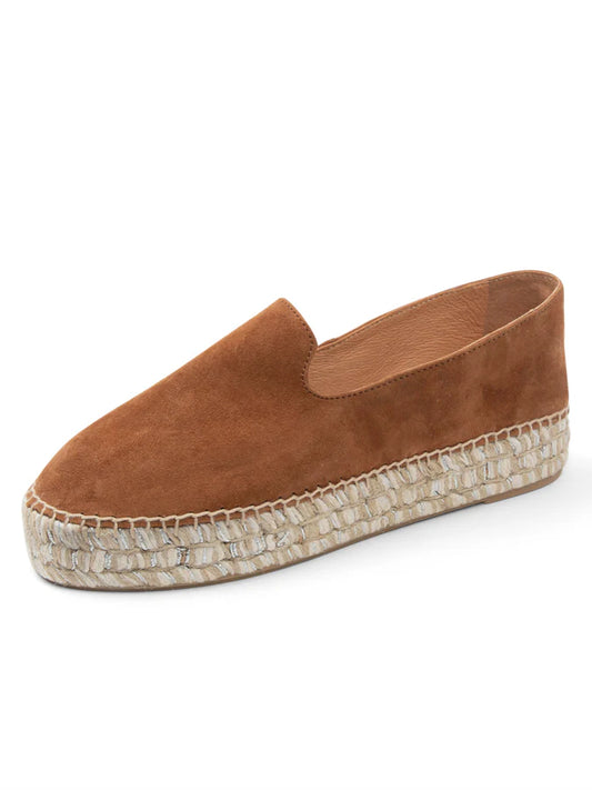 Avery espadrille loafer - Cognac Suede