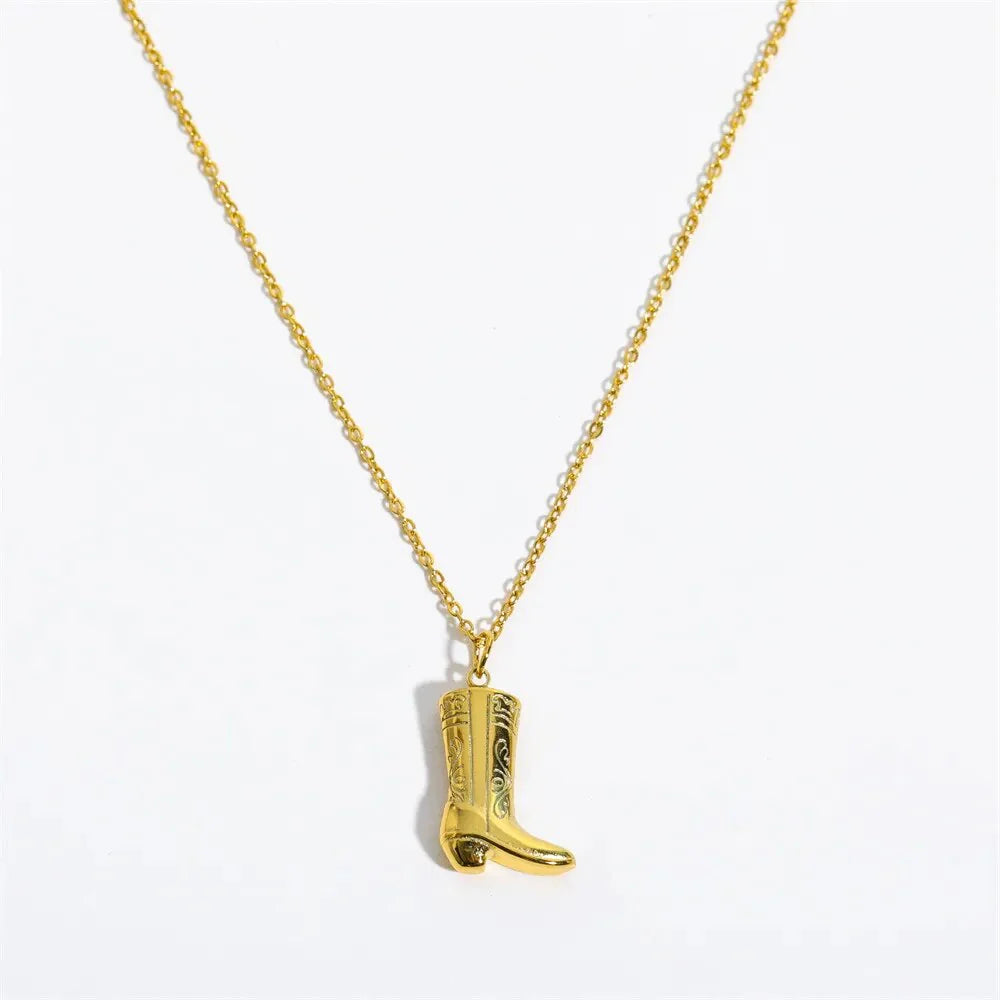 Cowboy Boot Necklace