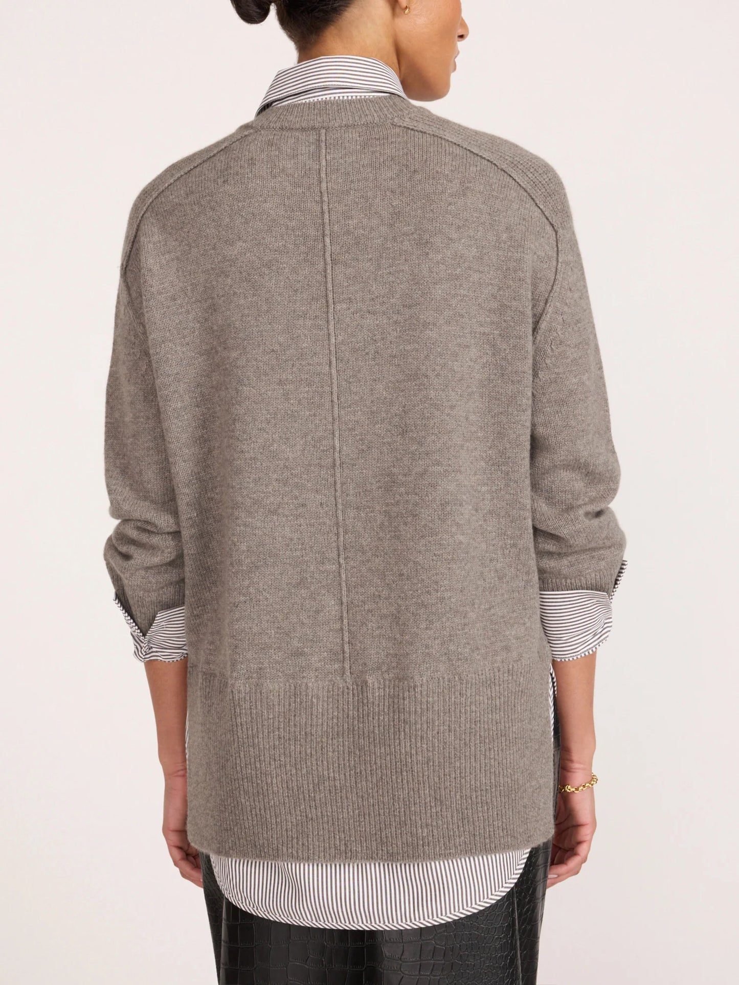 V-Neck Layered Pullover