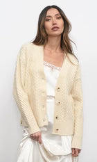 Vickie Cable Knit Oversized Cardigan