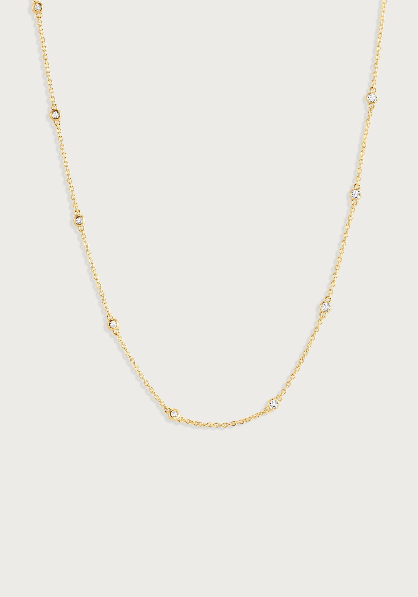 Gold Chain with Crystals