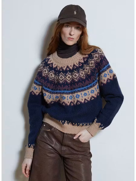 Chunky Fair Isle Crew Sweater