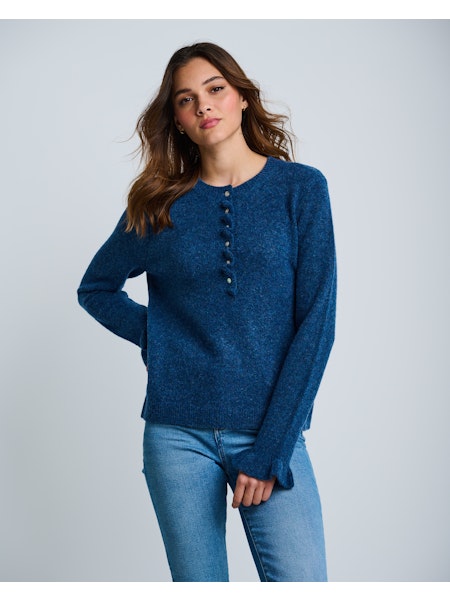 THE ALLURE HENLEY - Denim