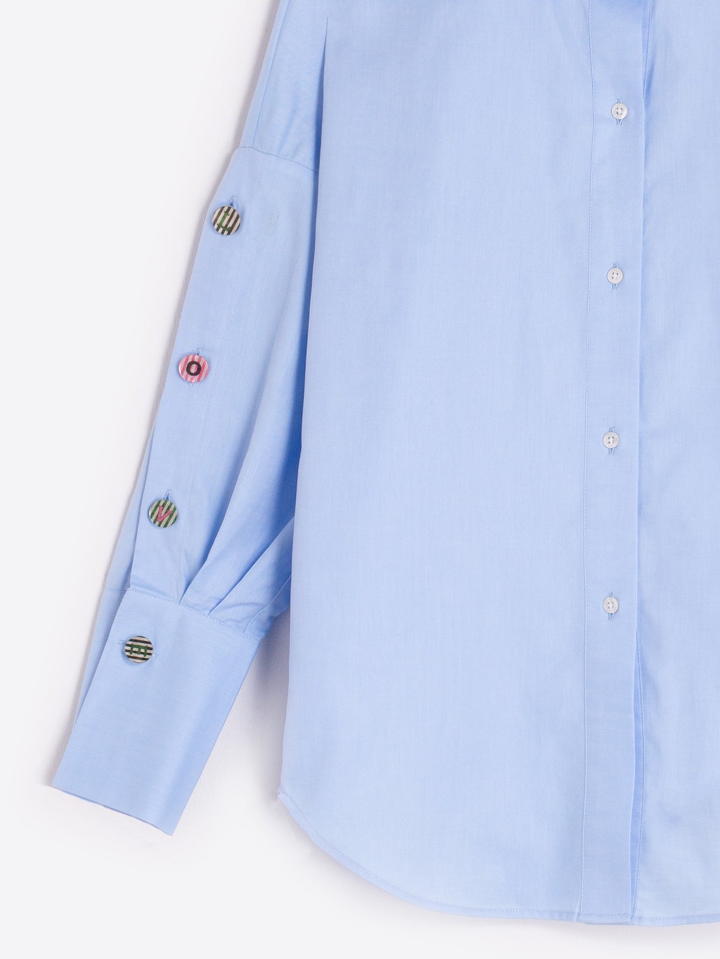 SHIRT MIKAELA AZUL TWILL BLOUSE