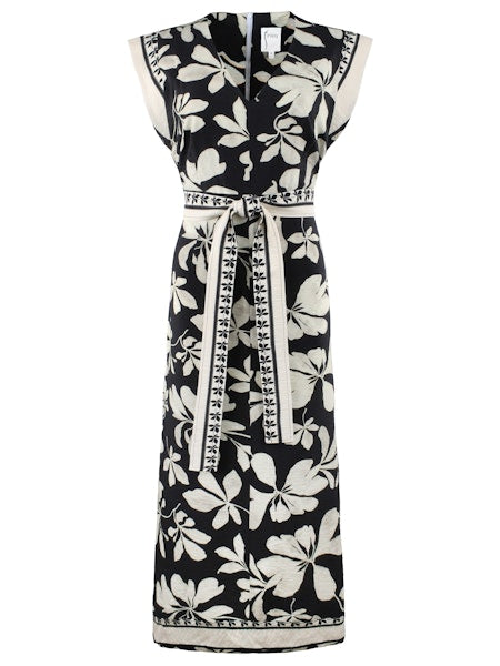 Beverly Dress - Black & Tan