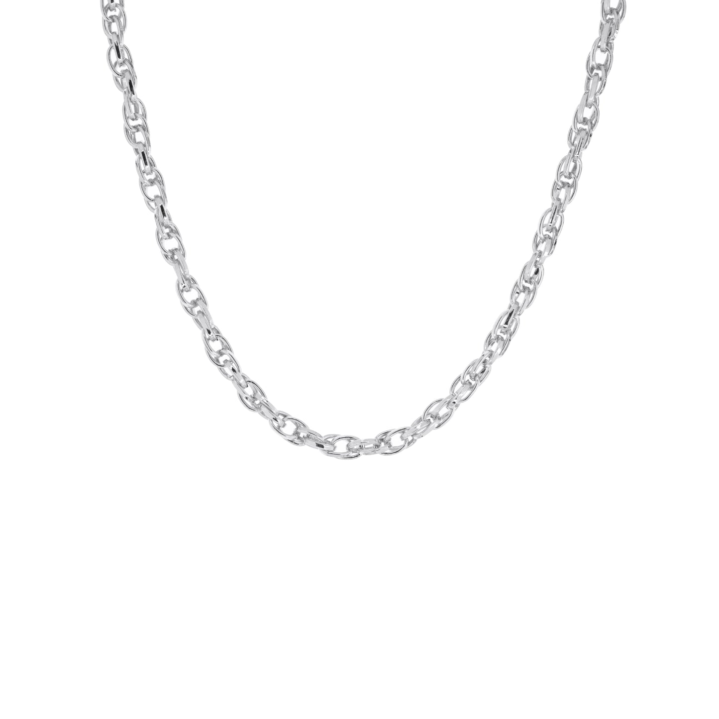 Double Oval Link Chain Necklace