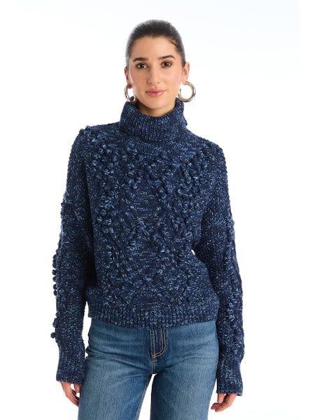 DAPHNE SWEATER -  MIDNIGHT SPACE DYE