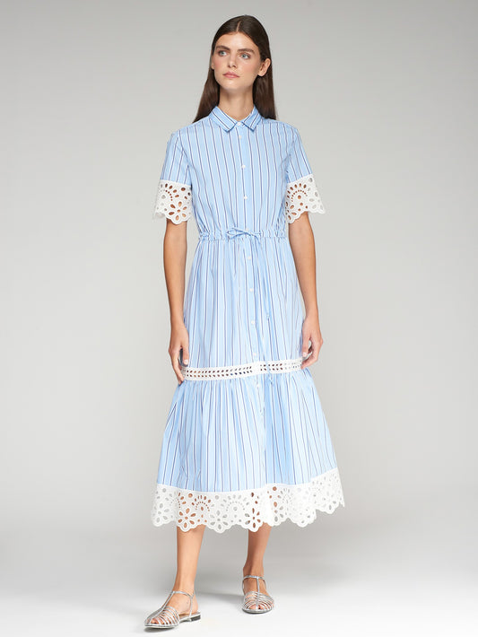 DRESS LAURA AZUL RAYAS