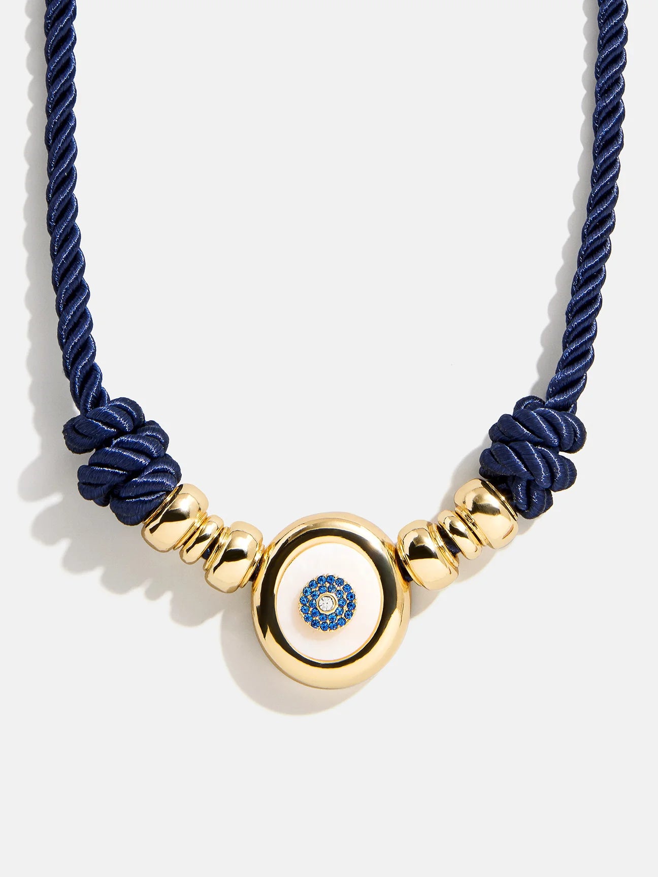 Eye Candy Evil Eye Cord Necklace - Navy