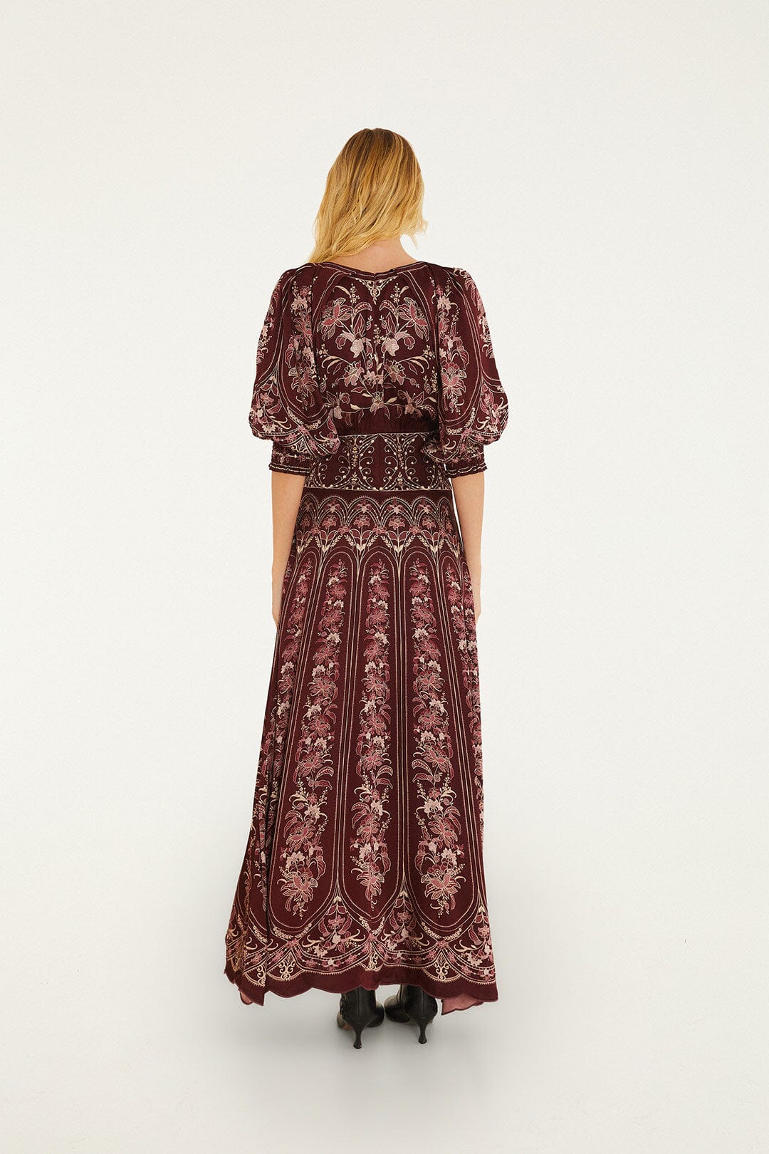 Liz Burgundy Maxi Dress