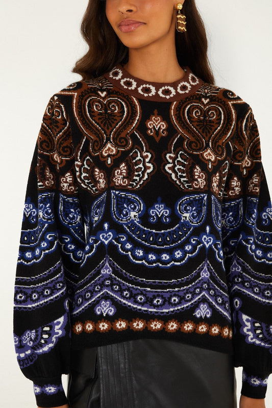 Nicole Scarf Sweater