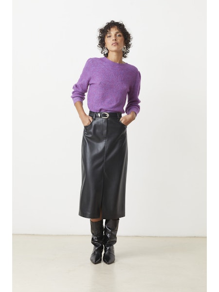 Frida Faux Leather Skirt