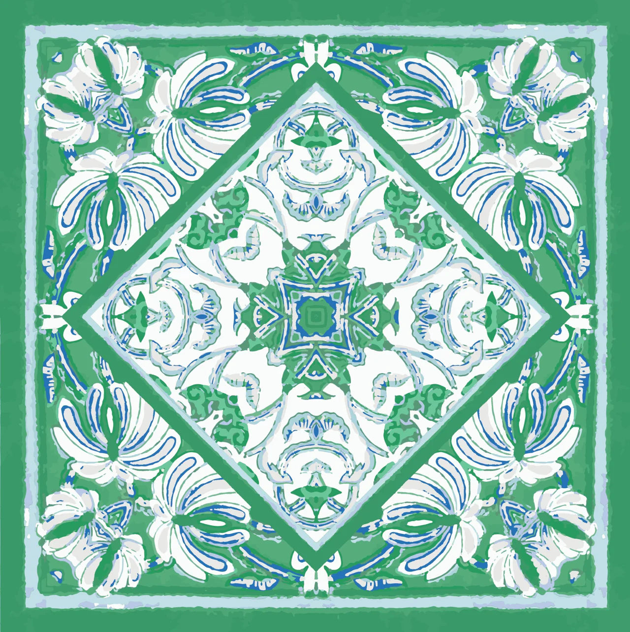 Georgia Blouse - Meadow Zellige Tile