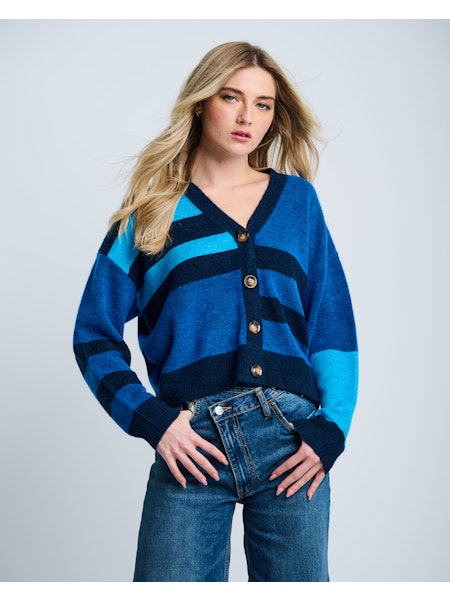 THE GRADUATE CARDI - Blue