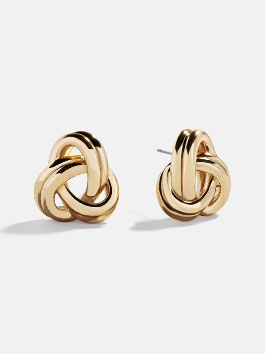 Kylie Gold Knot Earrings