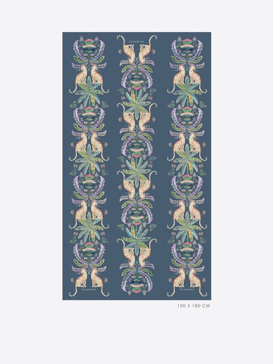 Leopards & Palm Trees Scarf - Leopards Y Palmeras Fou