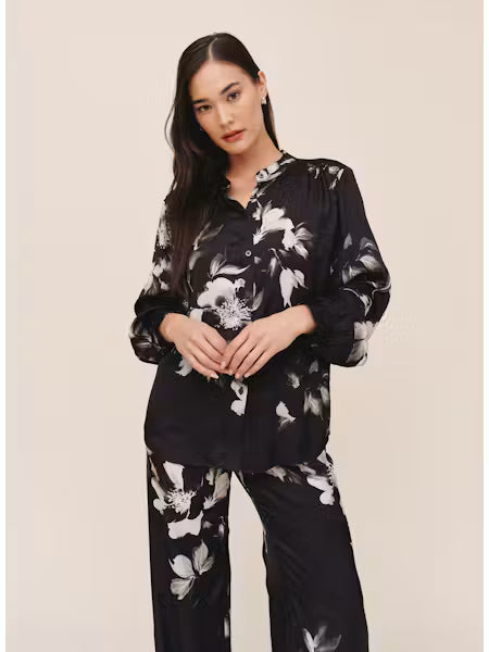 Long Sleeve Mandarin Top