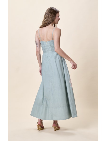 RILEY ANKLE DRESS | MORESCO BLUE SURF