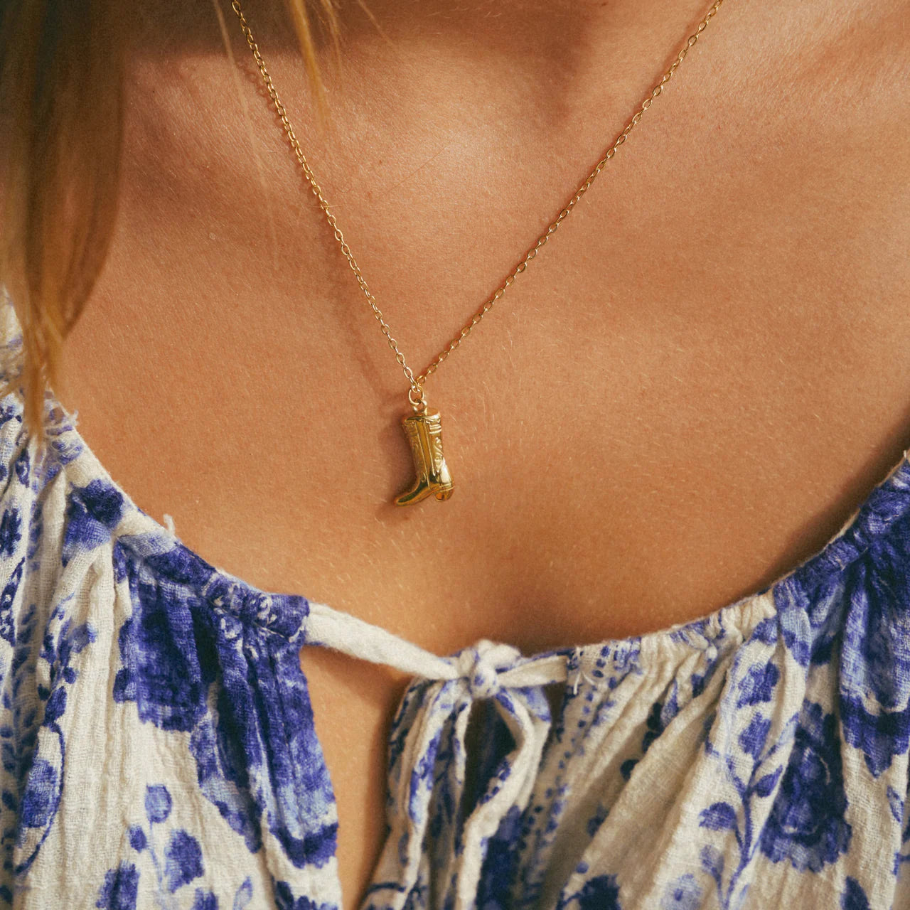 Cowboy Boot Necklace