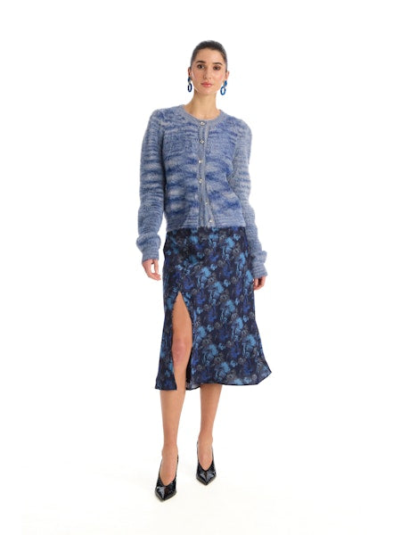 SLOAN CARDIGAN -  BLUE SPACE DYE