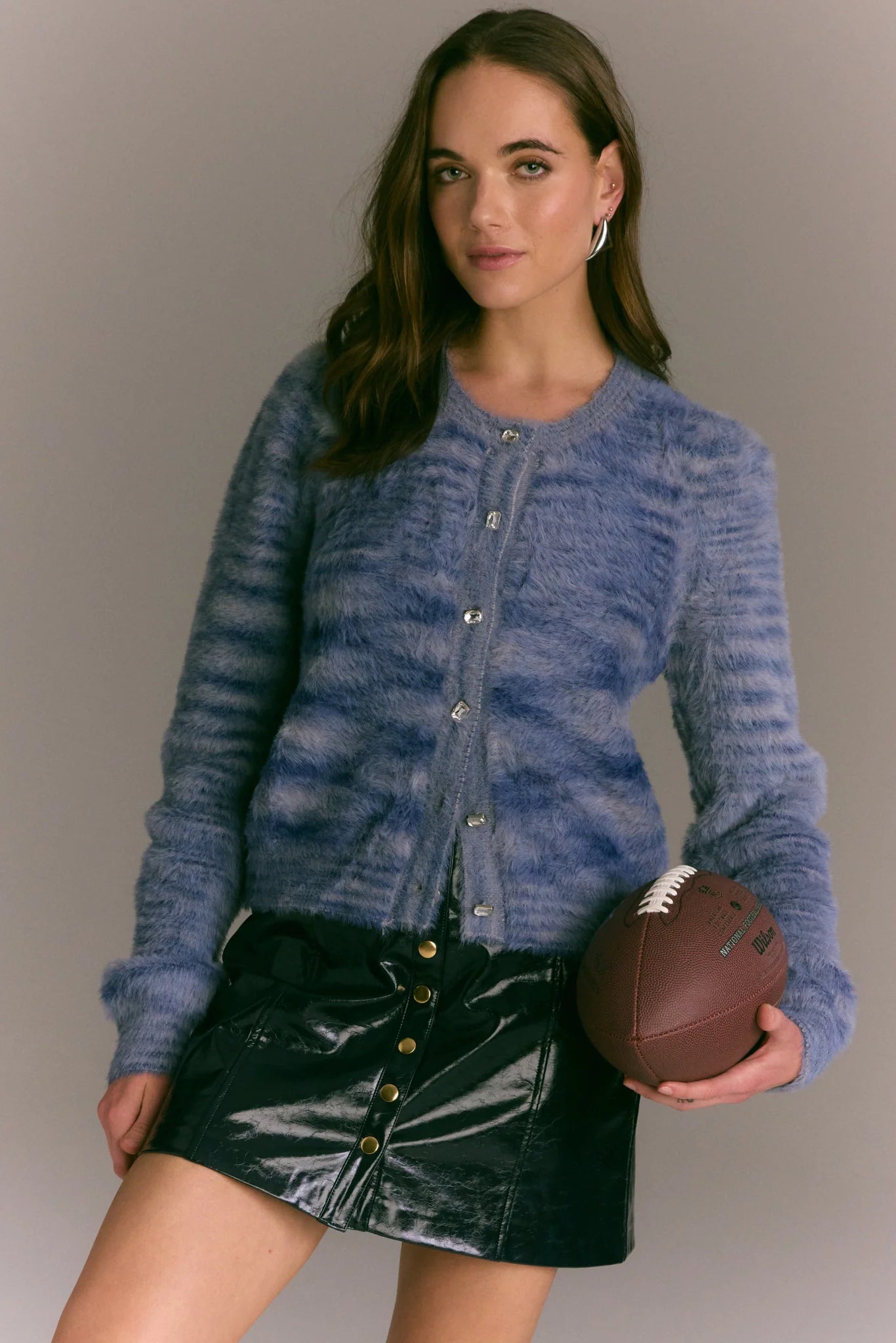 SLOAN CARDIGAN -  BLUE SPACE DYE