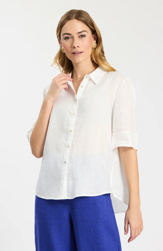 Tommy Linen Shirt - White