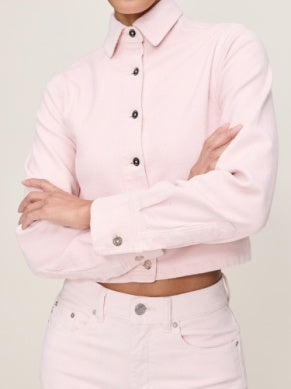 Montauk Shirt - powder pink corduroy